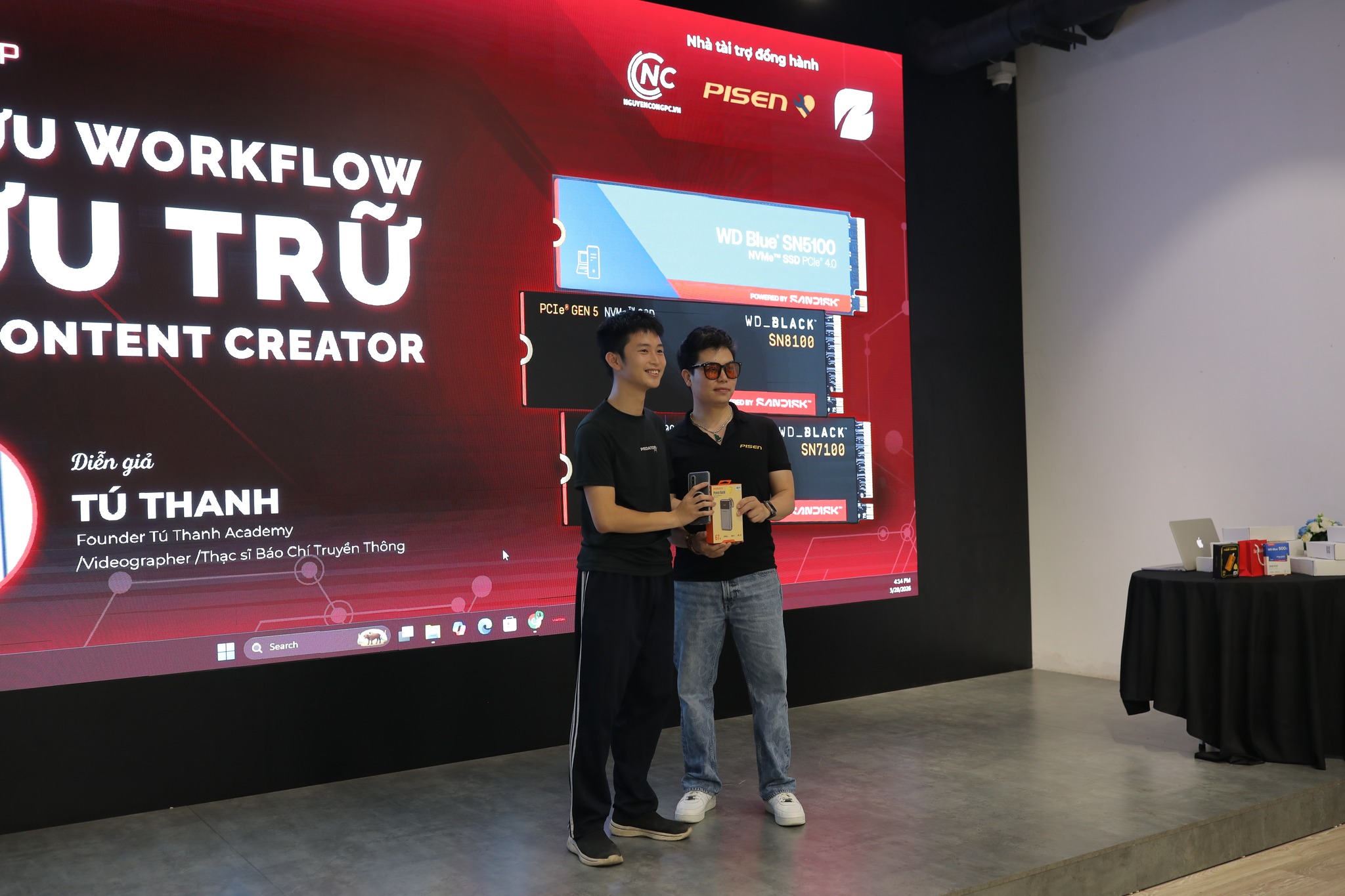 NGUYỄN CÔNG ĐỒNG HÀNH CÙNG WORKSHOP SANDISK x TÚ THANH:  TỐI ƯU WORKFLOW LƯU TRỮ CHO CONTENT CREATOR