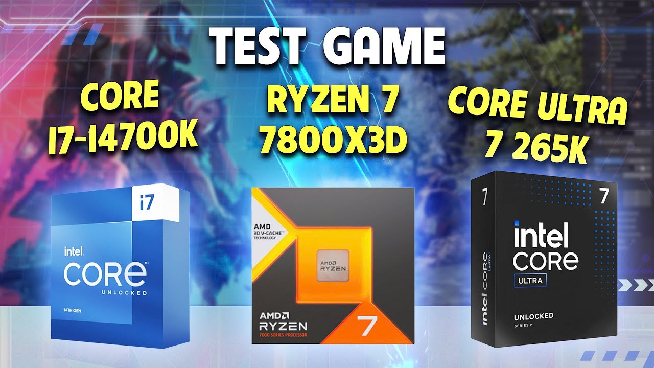 Ultra 7 265K vs 14700K vs 7800X3D - Gaming test !!!!