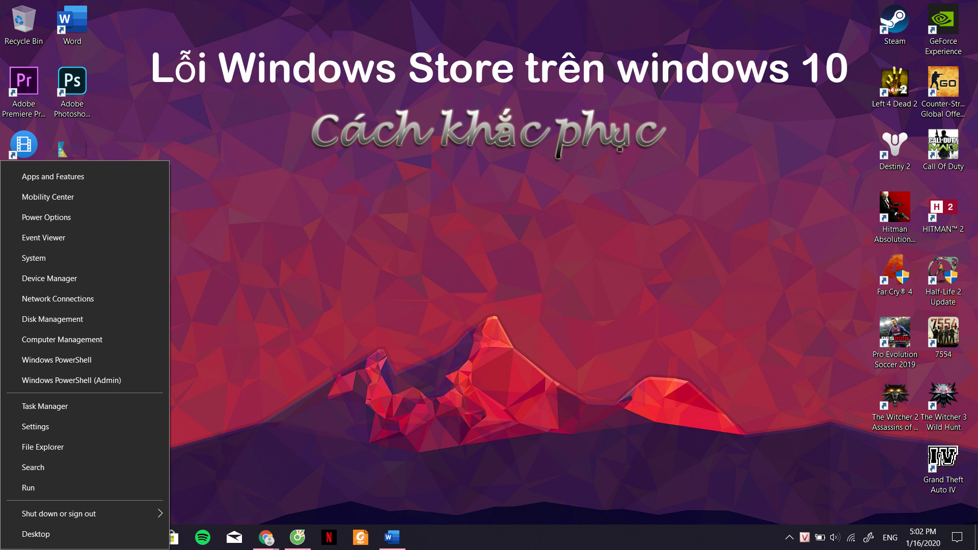 Lỗi Windows Store trên windows 10 - Cách khắc phục