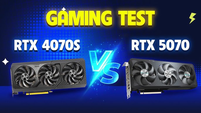 Gaming test RTX 5070 vs RTX 4070 Super - Bonus RTX 4070Ti Super