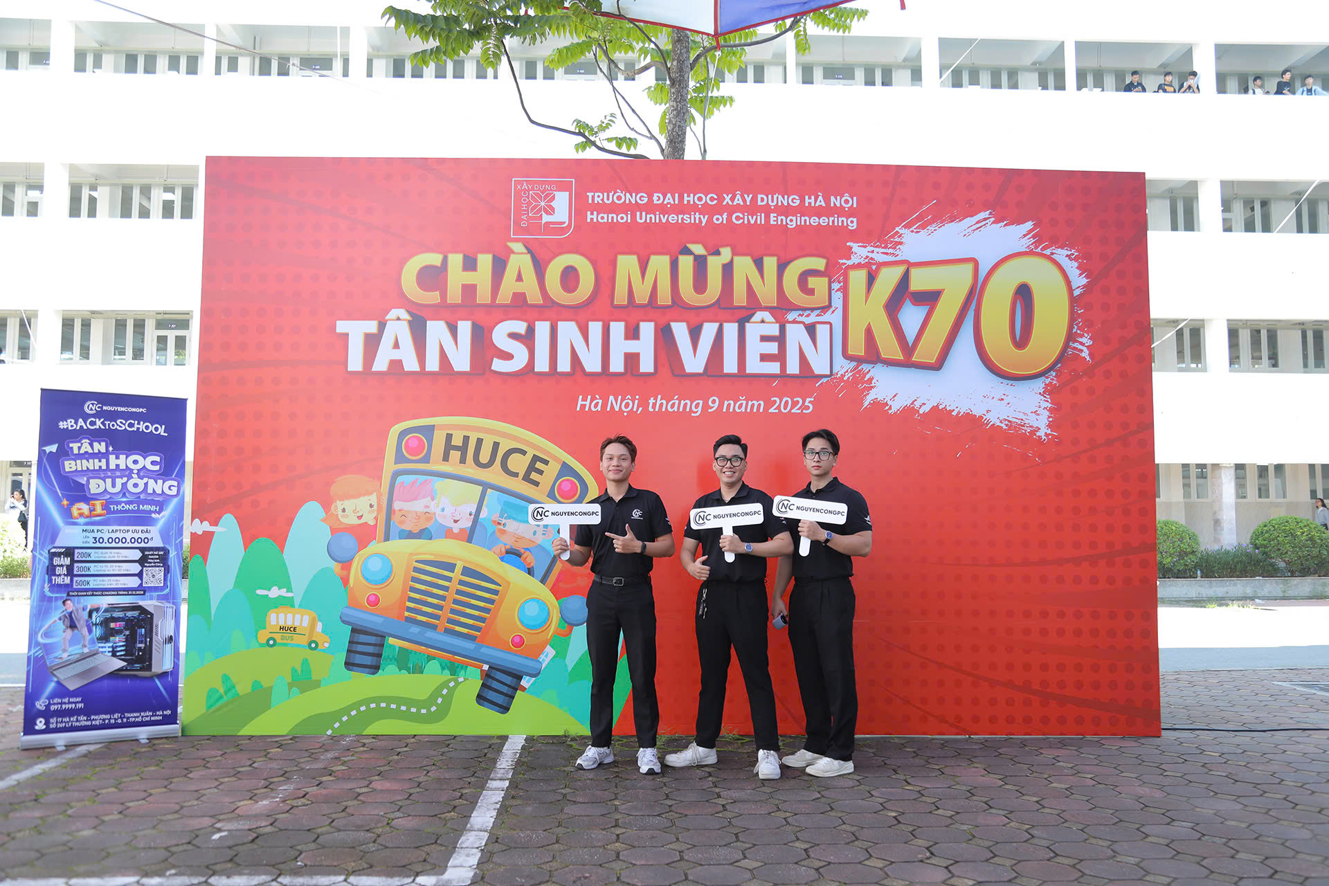 Nguyễn Công PC Đồng Hành Cùng Lễ Chào Tân Sinh Viên K70 Trường Đại học Xây Dựng Hà Nội (HUCE)