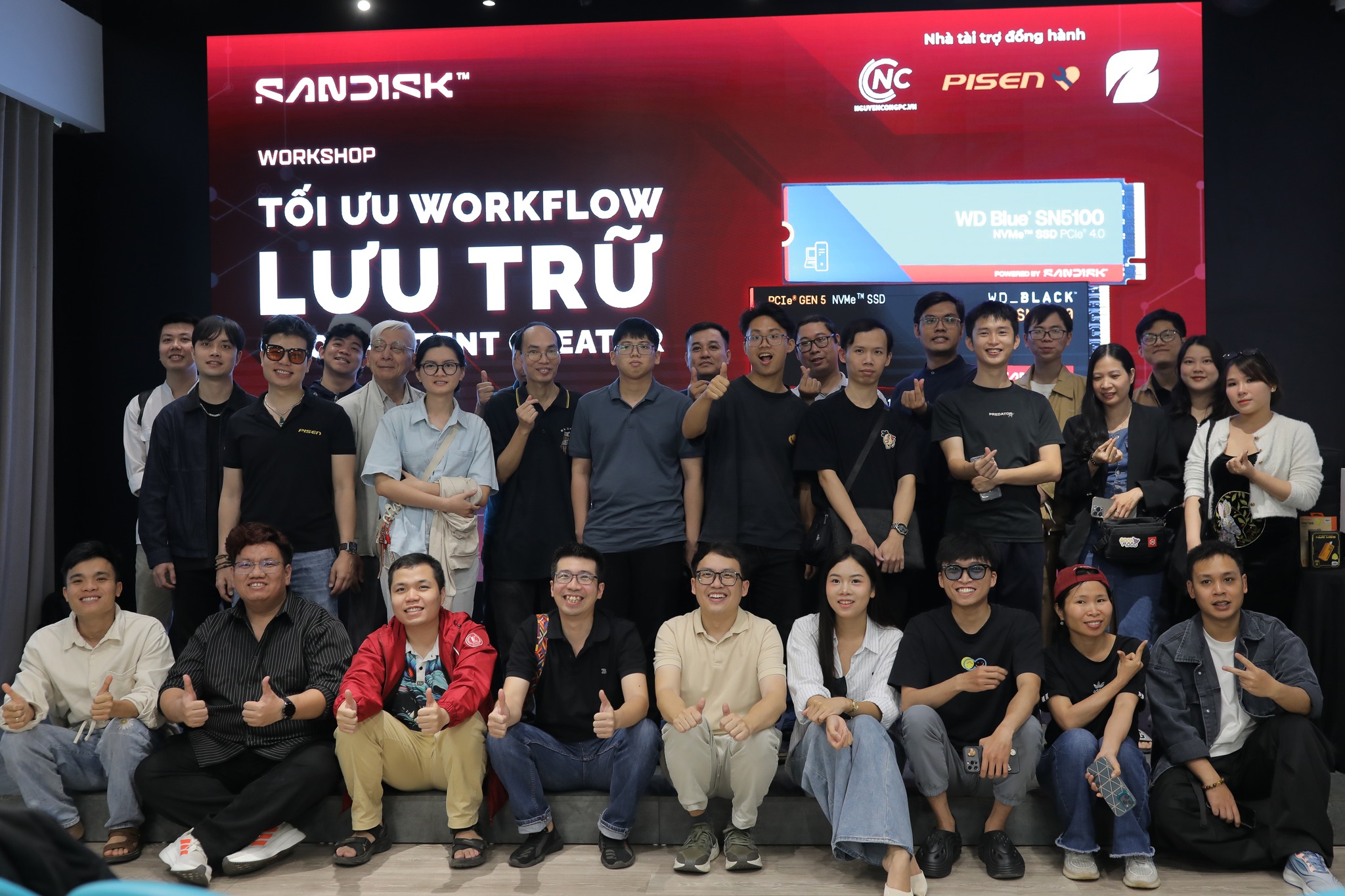 NGUYỄN CÔNG ĐỒNG HÀNH CÙNG WORKSHOP SANDISK x TÚ THANH:  TỐI ƯU WORKFLOW LƯU TRỮ CHO CONTENT CREATOR