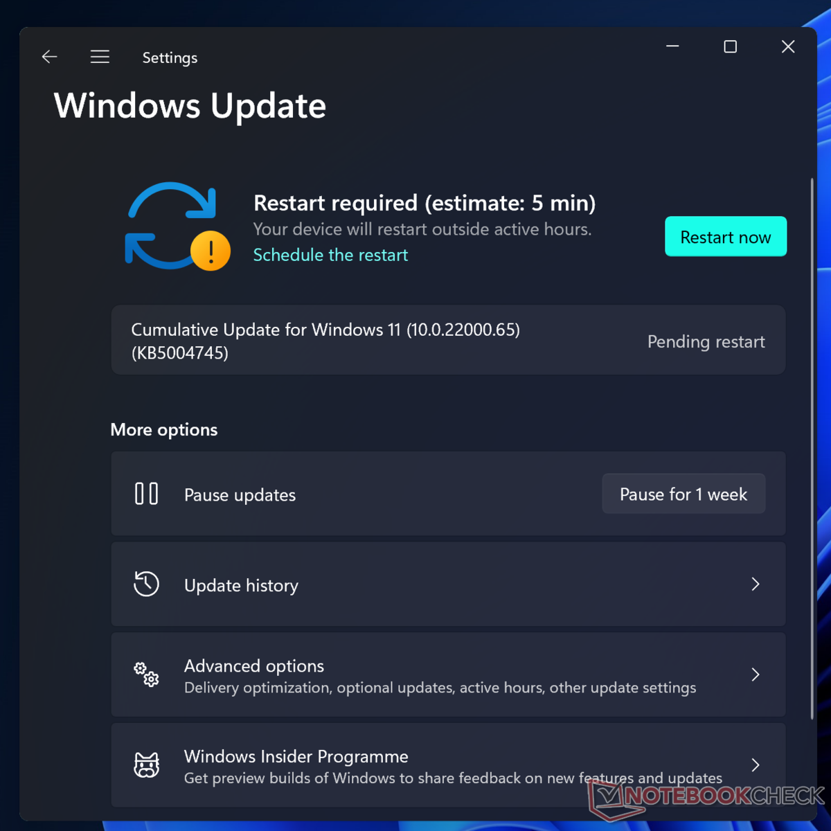 Microsoft phát hành phiên bản Windows 11 build 22000.65 với một số cải tiến đáng giá.