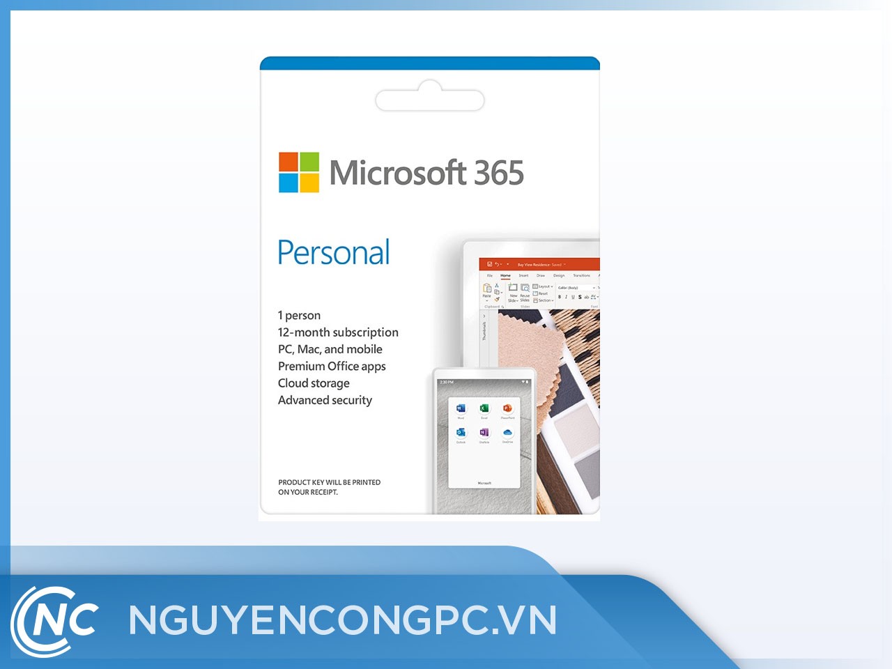 Key-online Microsoft 365 Personal (01 năm; 01 tài khoản; 05 thiết bị)