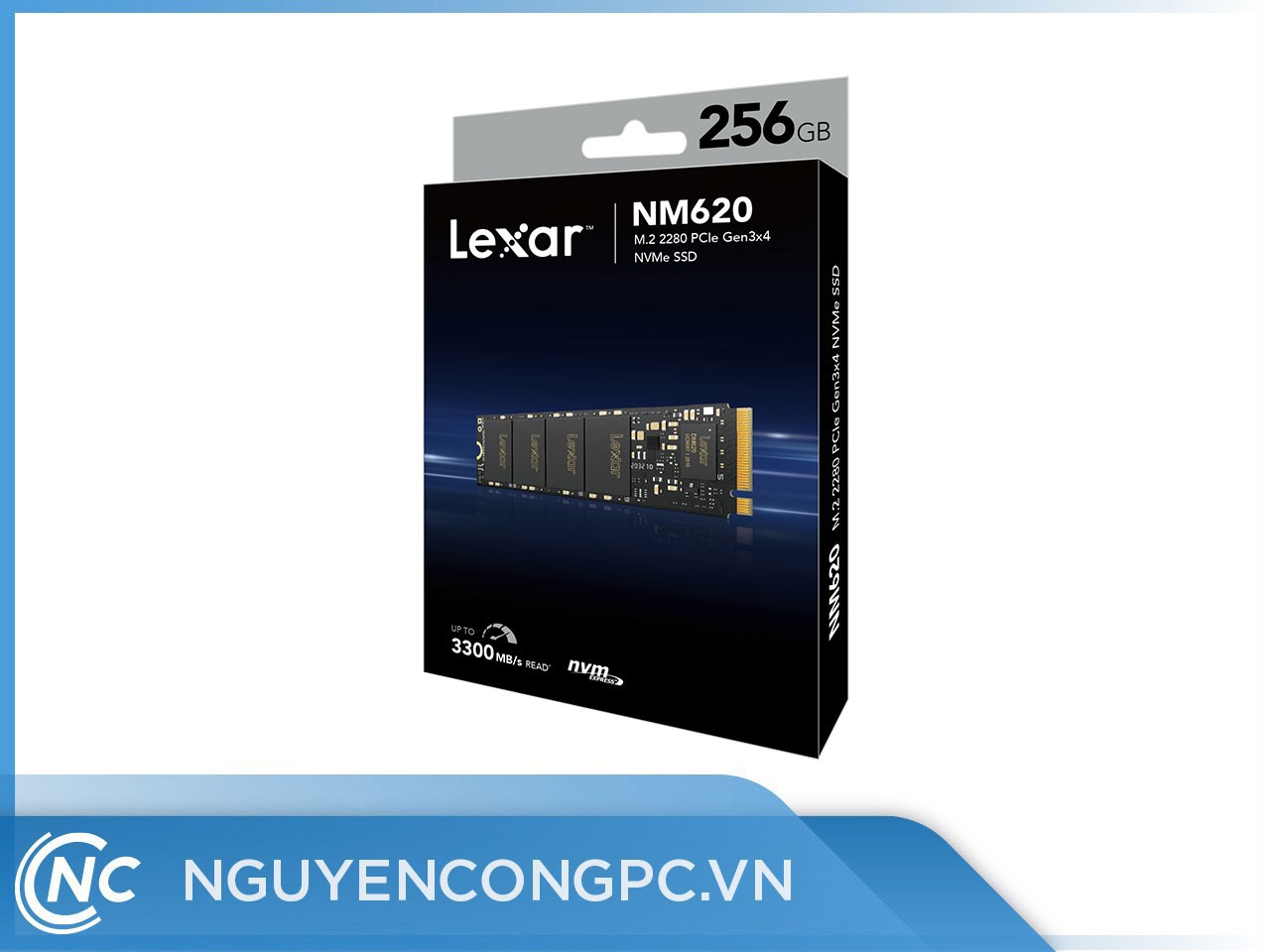 Ổ cứng SSD Lexar NM620 256GB (NVMe Gen3x4/ Đọc 3300MB/s / Ghi 3000MB/s)