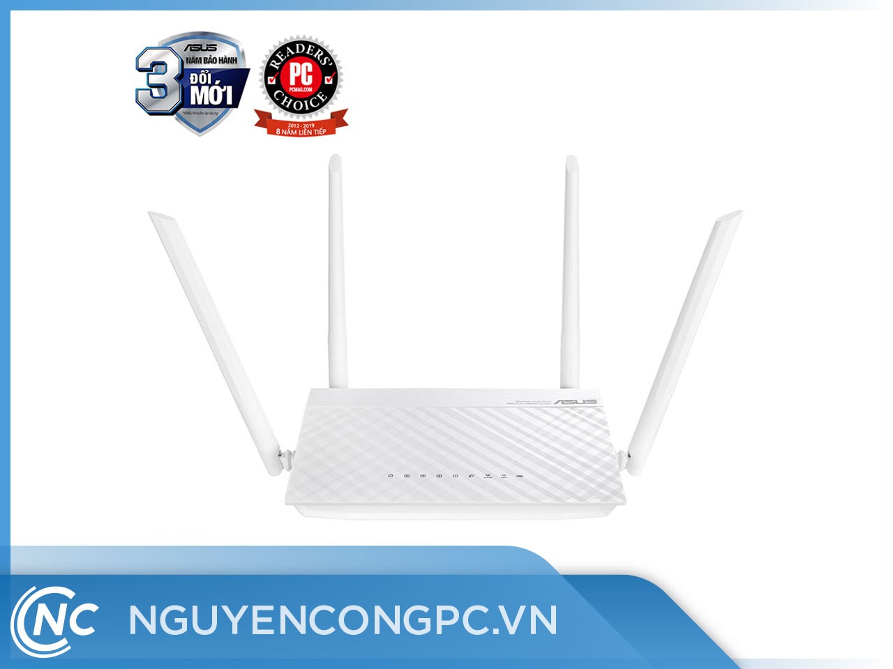 Router Wifi ASUS RT-AC59U V2 White (Chuẩn AC1500 | AiMesh | 2 băng tần | USB)