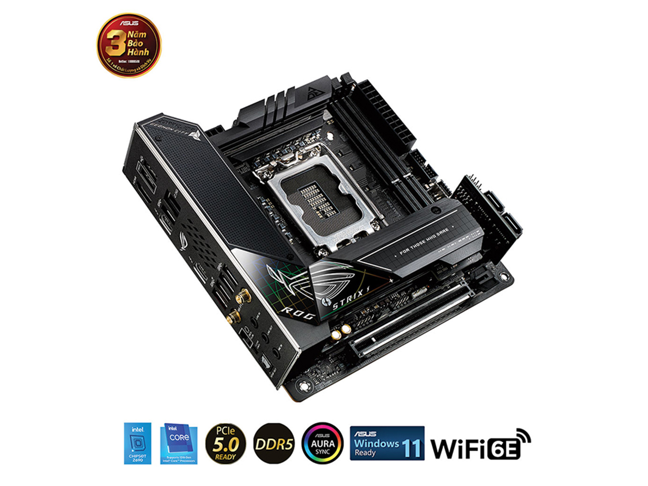 Mainboard ASUS ROG STRIX Z690-I GAMING WIFI (Intel Z690, Socket 1700, Mini-ATX, 2 khe RAM DDR5)