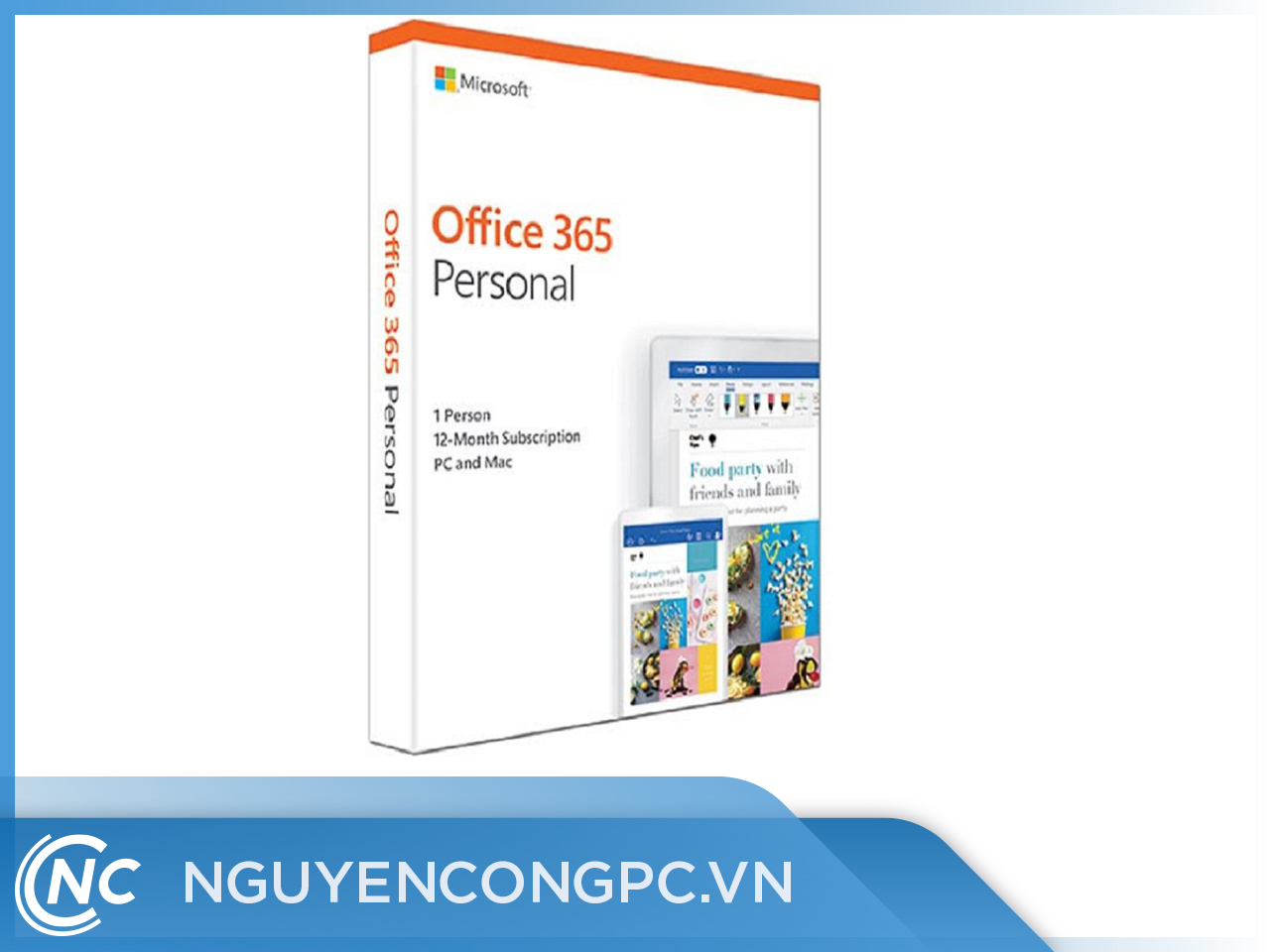 Phần Mềm Microsoft 365 Personal English Apac Em Subscr 1Yr Medialess P6  (Qq2-00983)