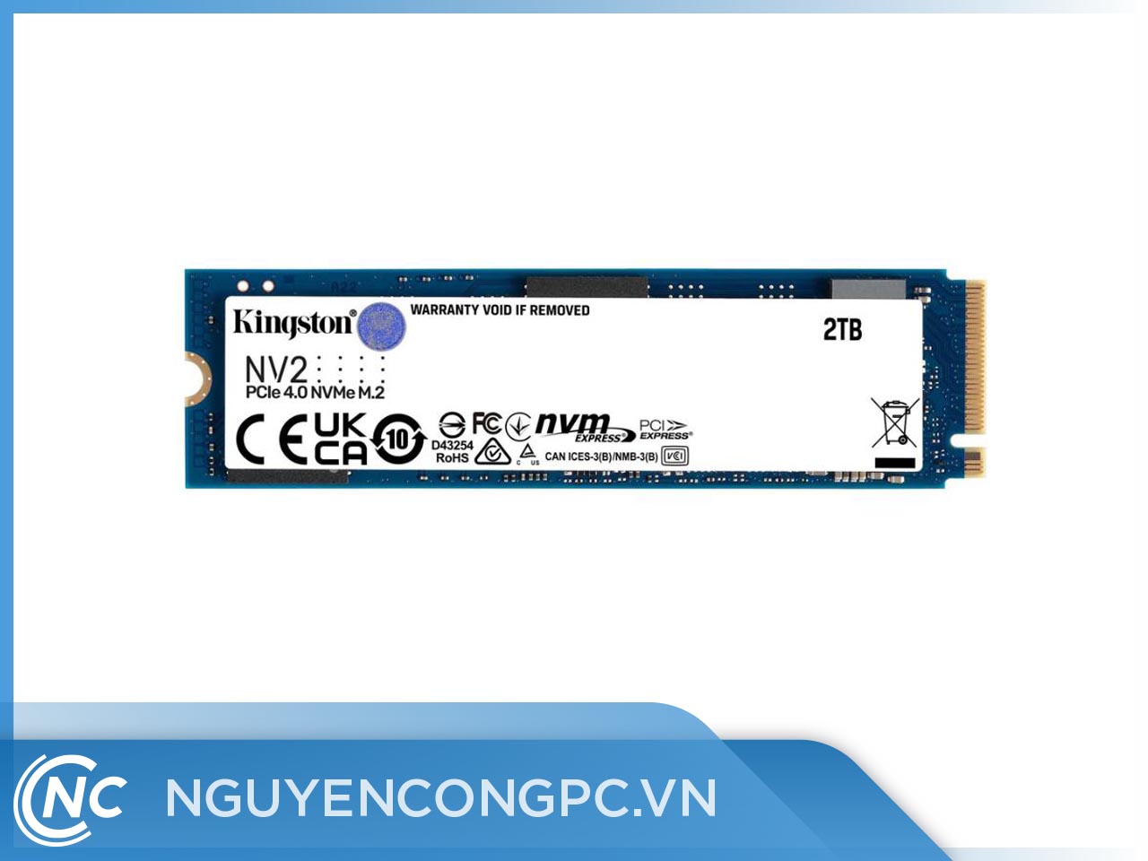 Ổ cứng SSD Kingston NV2 2TB PCIe 4.0 x4 NVMe M.2 (SNV2S/2000G)