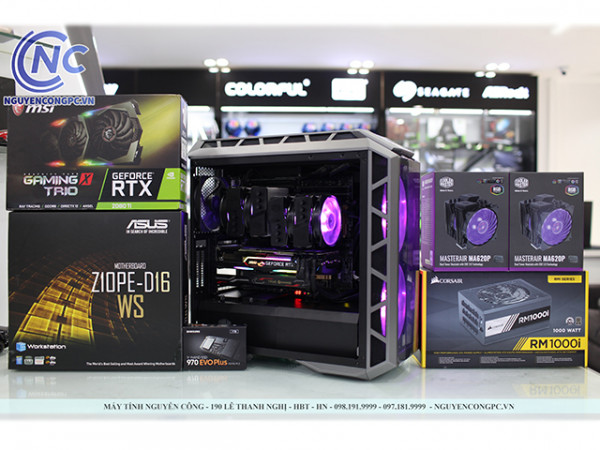 BỘ PC WORKSTATION DUAL XEON E5 2696 V4 / RAM 128GB / 2 x VGA RTX 2080 TI 11G