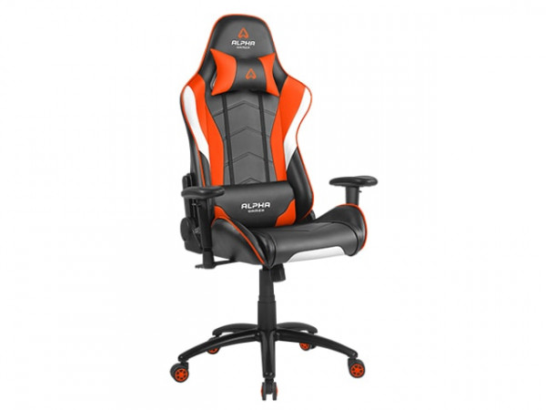 Ghế ALPHA GAMER DELTA - BLACK / WHITE / ORANGE
