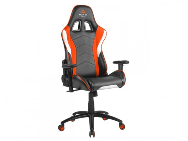 Ghế ALPHA GAMER DELTA - BLACK / WHITE / ORANGE
