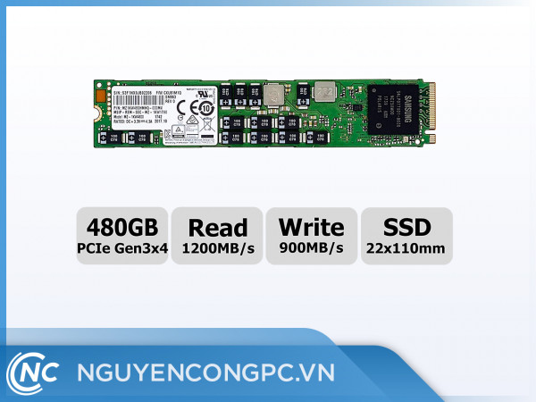Ổ cứng SSD Samsung SM963 NVMe M2 PCIe 22110 - 480GB