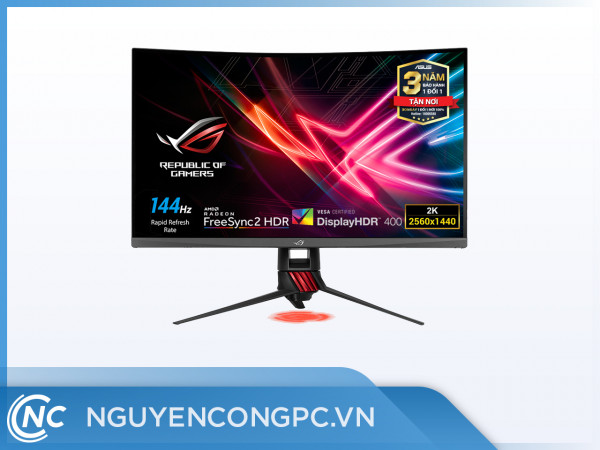 Màn Hình Game Cong ASUS ROG Strix XG32VQR 2K HDR 144Hz Aura Sync FreeSync2