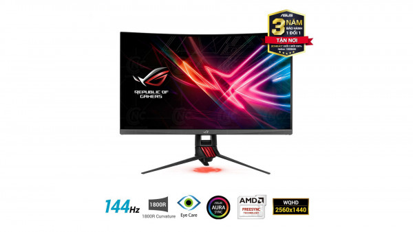 Màn Hình Game Cong ASUS ROG Strix XG32VQR 2K HDR 144Hz Aura Sync FreeSync2