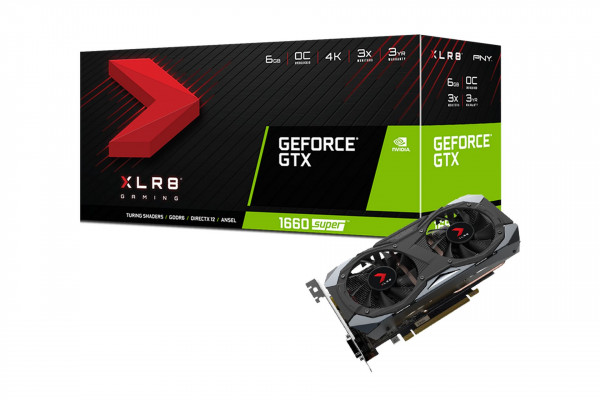VGA PNY GeForce GTX 1660 SUPER 6GB XLR8 Gaming Overclocked Edition (VCG16606SDFMPB-O)