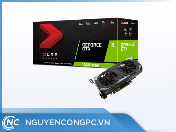 VGA PNY GeForce GTX 1660 SUPER 6GB XLR8 Gaming Overclocked Edition (VCG16606SDFMPB-O)