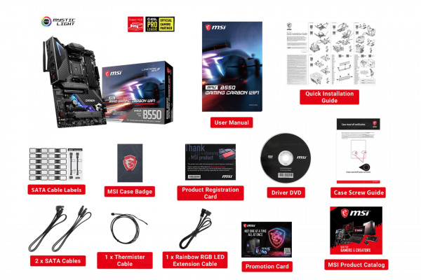 Mainboard MSI MPG B550 GAMING CARBON WIFI