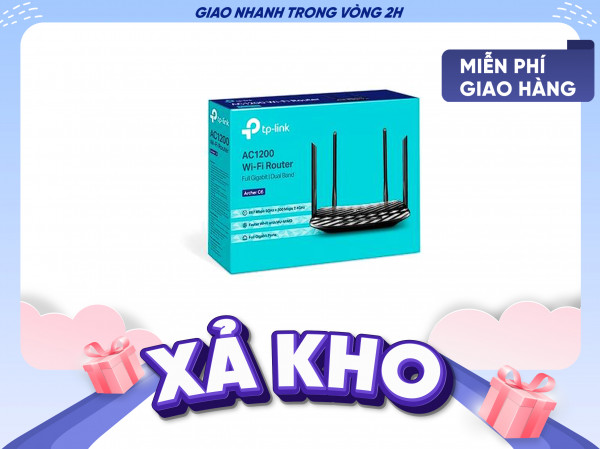 Bộ phát WIFI Router TP-Link Archer C6 Băng Tần Kép AC1200