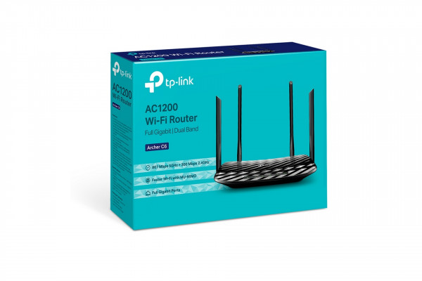 Bộ phát WIFI Router TP-Link Archer C6 Băng Tần Kép AC1200