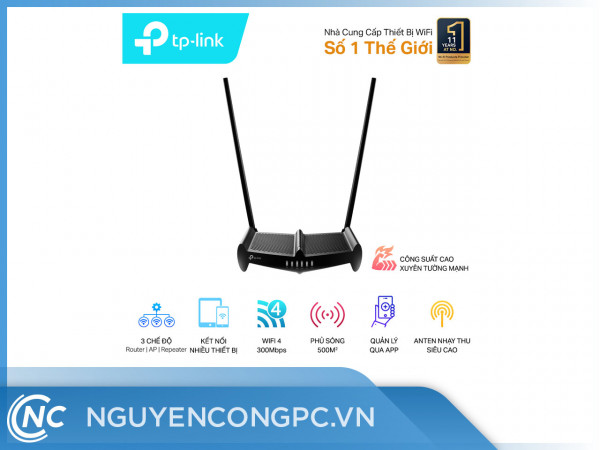 Bộ phát WIFI Router TP-Link TL-WR841HP 300Mbps chuẩn N
