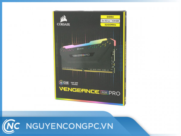 Ram Corsair Vengeance RGB Pro 64GB Bus 3200 Cas 16 (2x32GB)