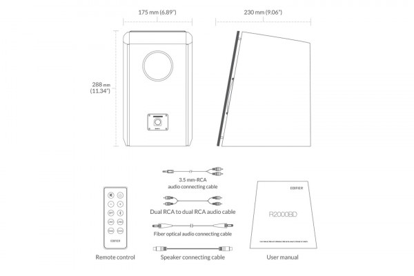 Loa máy tính Bluetooth Edifier R2000DB âm thanh 2.0