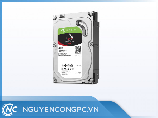 Ổ cứng HDD Seagate IRONWOLF NAS 4TB/5900,Sata3,64MB Cache
