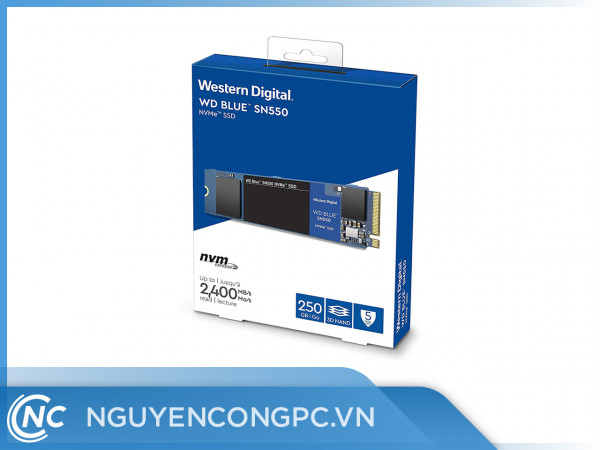 Ổ cứng SSD Western SN550 Blue 250GB M.2 2280 PCIe NVMe 3x4