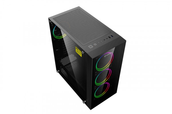 Vỏ case GAMEMAX Draco XD Glass 4 Fan LED