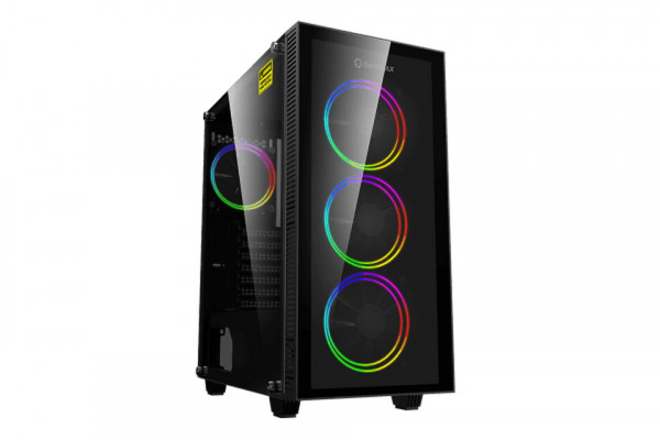 Vỏ case GAMEMAX Draco XD Glass 4 Fan LED