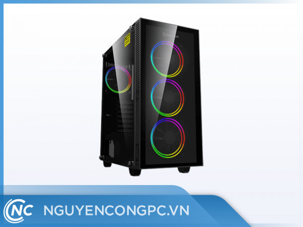 Vỏ case GAMEMAX Draco XD Glass 4 Fan LED