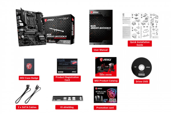 Mainboard MSI MAG B550M BAZOOKA
