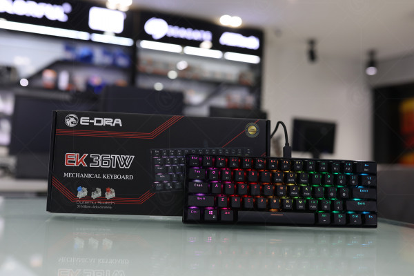 Bàn phím cơ E-Dra EK361W Black