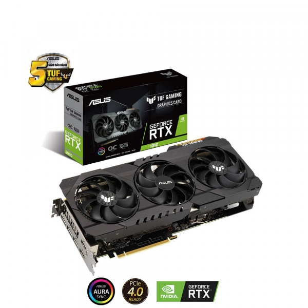 Card màn hình Asus TUF RTX 3080 10G Gaming OC