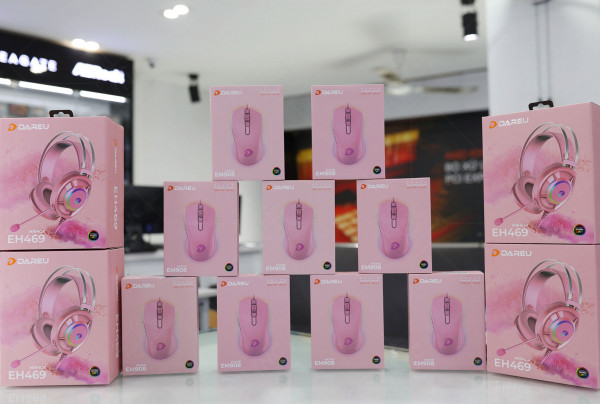 Chuột Gaming DareU VICTOR EM908 Pink Queen RGB