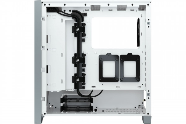 Vỏ case Corsair 4000D Tempered Glass White