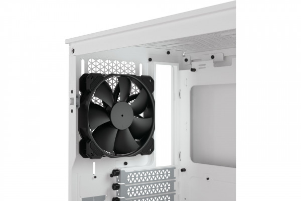 Vỏ case Corsair 4000D Tempered Glass White