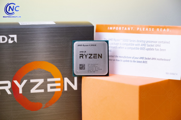 CPU AMD Ryzen 9 5950X (16 Nhân / 32 Luồng | 3.4GHz Boost 4.9GHz | 72MB Cache | PCIe 4.0)