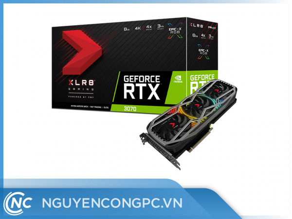 VGA PNY RTX 3070 8GB XLR8 Gaming REVEL EPIC-X RGB Triple Fan Edition