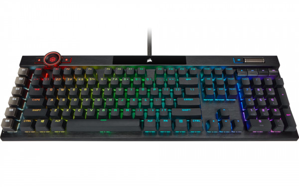 Bàn phím cơ quang học Corsair K100 RGB OPX Switch - Black