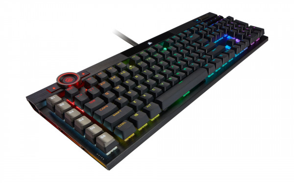Bàn phím cơ quang học Corsair K100 RGB OPX Switch - Black
