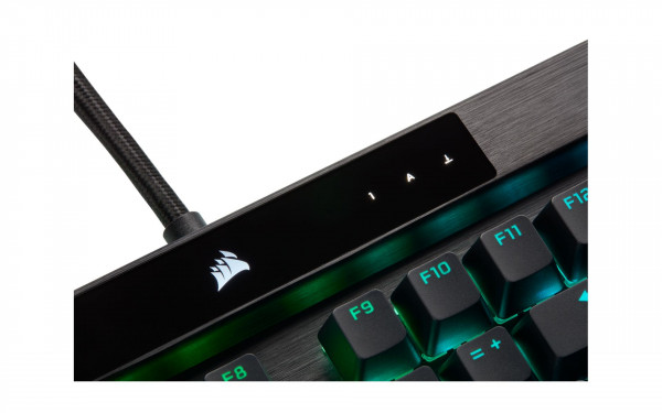 Bàn phím cơ quang học Corsair K100 RGB OPX Switch - Black