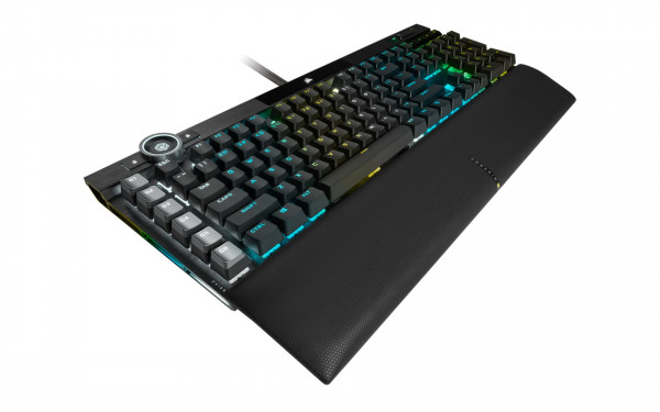 Bàn phím cơ quang học Corsair K100 RGB OPX Switch - Black