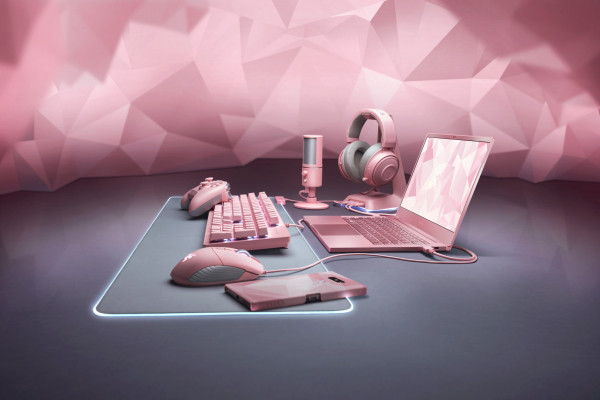 Chuột Razer BASILISK Quartz Pink Edition
