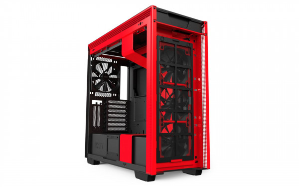 Vỏ Case NZXT H710i Smart Matte Black Red