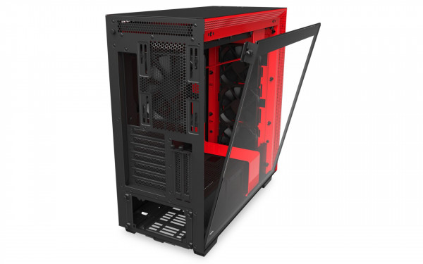 Vỏ Case NZXT H710i Smart Matte Black Red