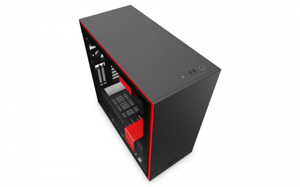 Vỏ Case NZXT H710i Smart Matte Black Red