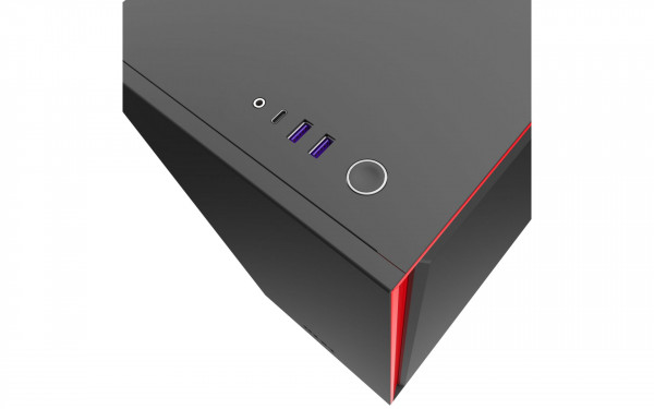 Vỏ Case NZXT H710i Smart Matte Black Red