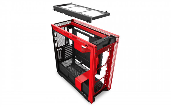 Vỏ Case NZXT H710i Smart Matte Black Red
